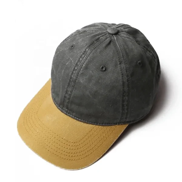 Sports Caps Old Vintage Washed Cotton Two Tone Dad Hats Plain Distressed  Baseball Dad Hat Golf Caps for Men - Image 3