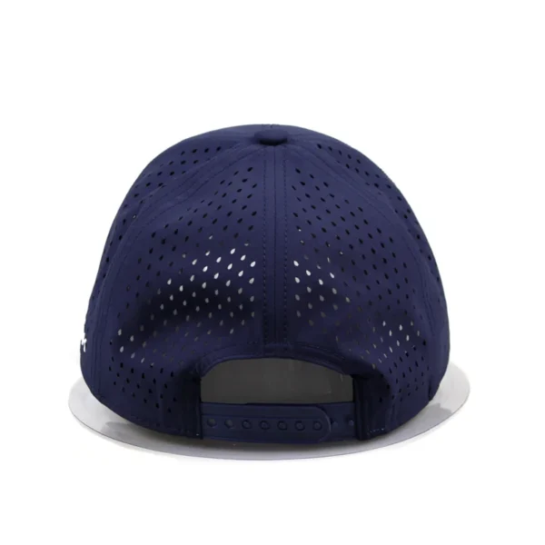 Laser Cut Hole  Embroidery Logo Waterproof Golf Caps for Men - Image 3