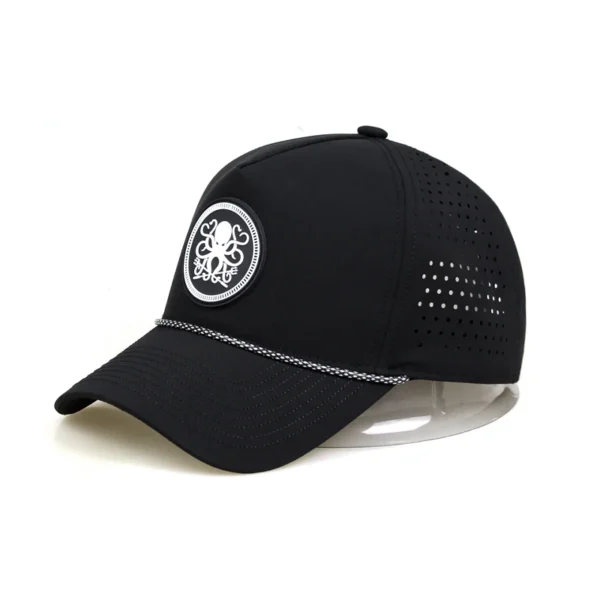 Hat Waterproof Structured Sports Waterproof 100% Nylon Hat Waterproof  Baseball Hat With Rope