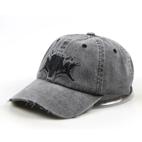 Vintage Custom Logo Washed Cotton Vintage Wash Baseball Cap Hat