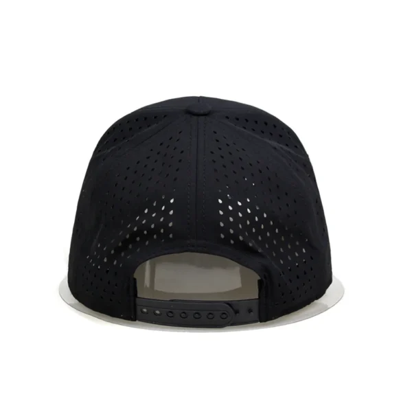 Golf Hat Laser Cut Waterproof Custom Waterproof Laser Cut Hat Custom Logo Five Panel Waterproof Hat - Image 3