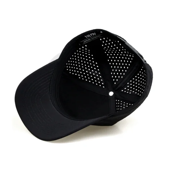 Golf Hat Laser Cut Waterproof Custom Waterproof Laser Cut Hat Custom Logo Five Panel Waterproof Hat - Image 2